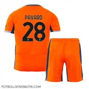 Inter Milan Benjamin Pavard #28 Replika Tredje Tröja Barn 2023-24 Kortärmad (+ Korta byxor)